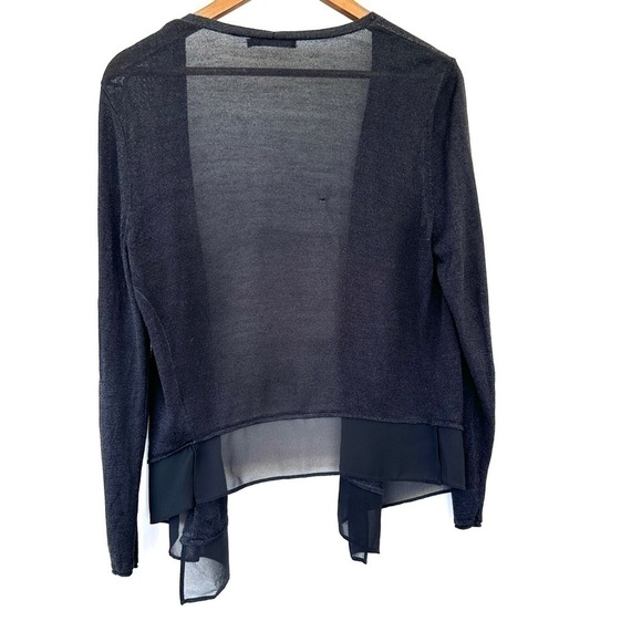 Nic+Zoe open cardigan with v-neck & long sleeves, in a silk blend knit - Picture 3 of 10